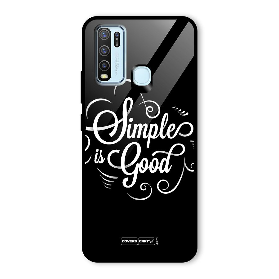 Simple is Good Glass Back Case for Vivo Y50