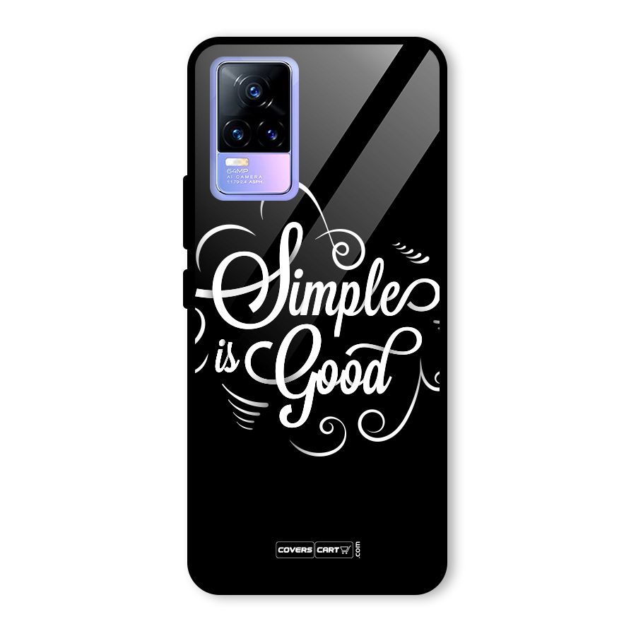 Simple is Good Glass Back Case for Vivo Y73