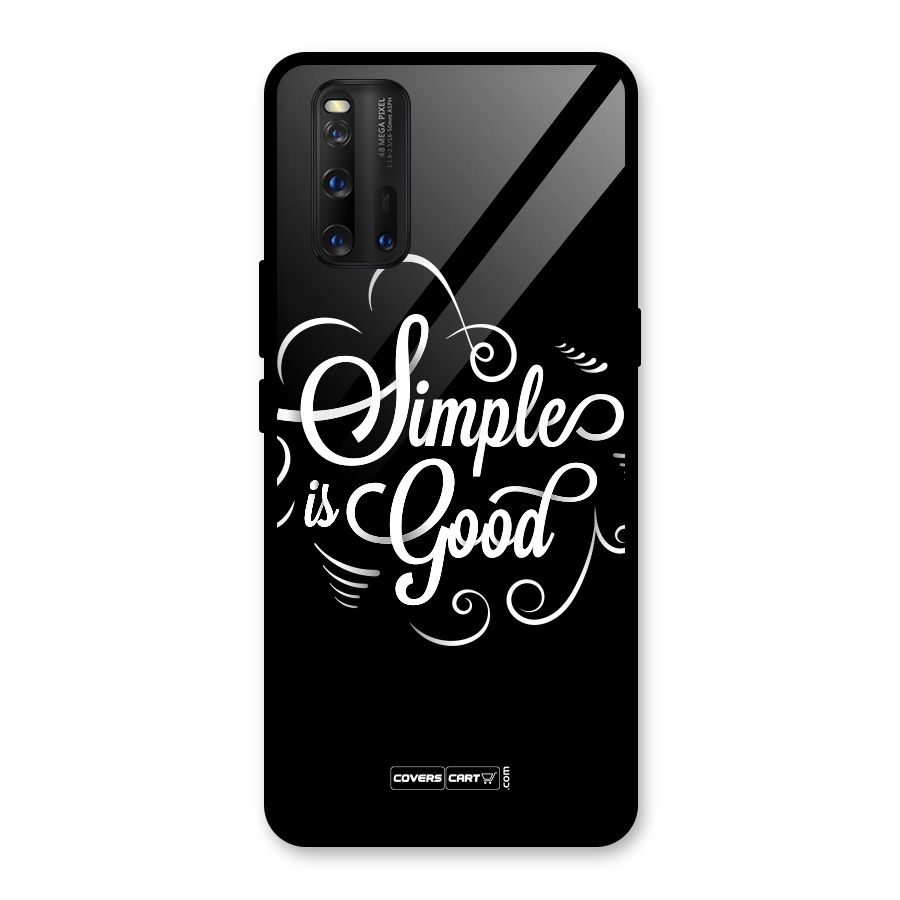 Simple is Good Glass Back Case for Vivo iQOO 3