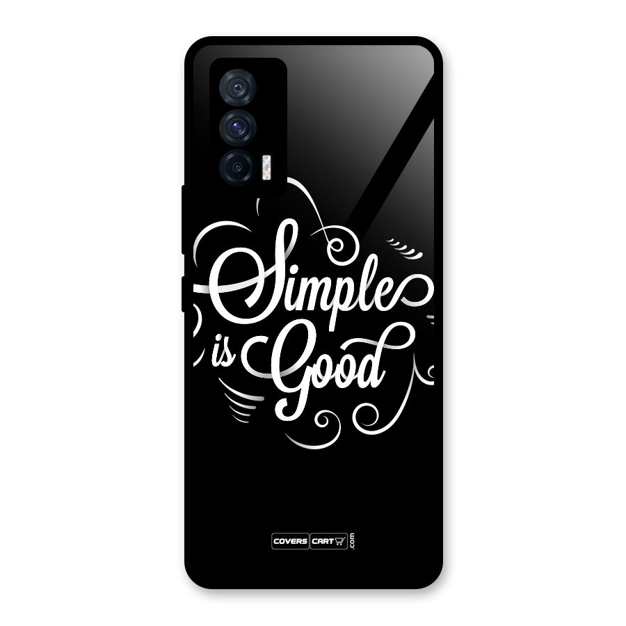 Simple is Good Glass Back Case for Vivo iQOO 7 5G