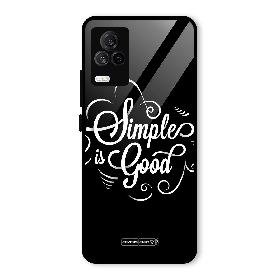 Simple is Good Glass Back Case for Vivo iQOO 7 Legend 5G
