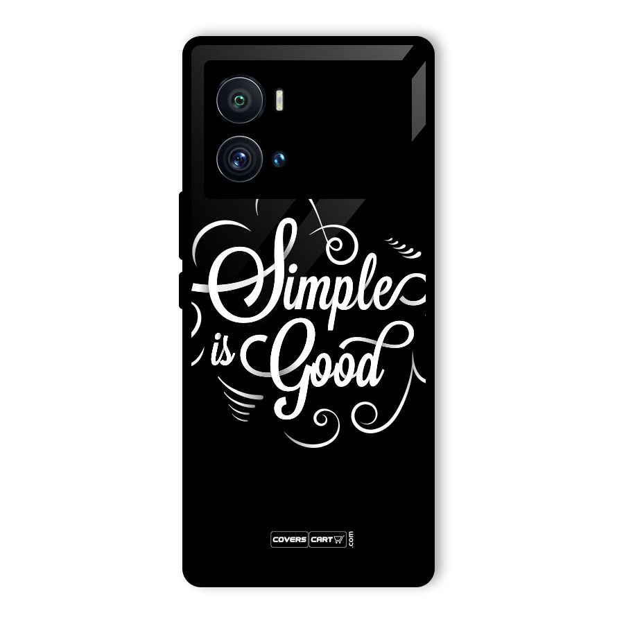 Simple is Good Glass Back Case for Vivo iQOO 9 Pro