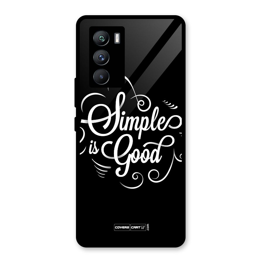 Simple is Good Glass Back Case for Vivo iQOO 9 SE