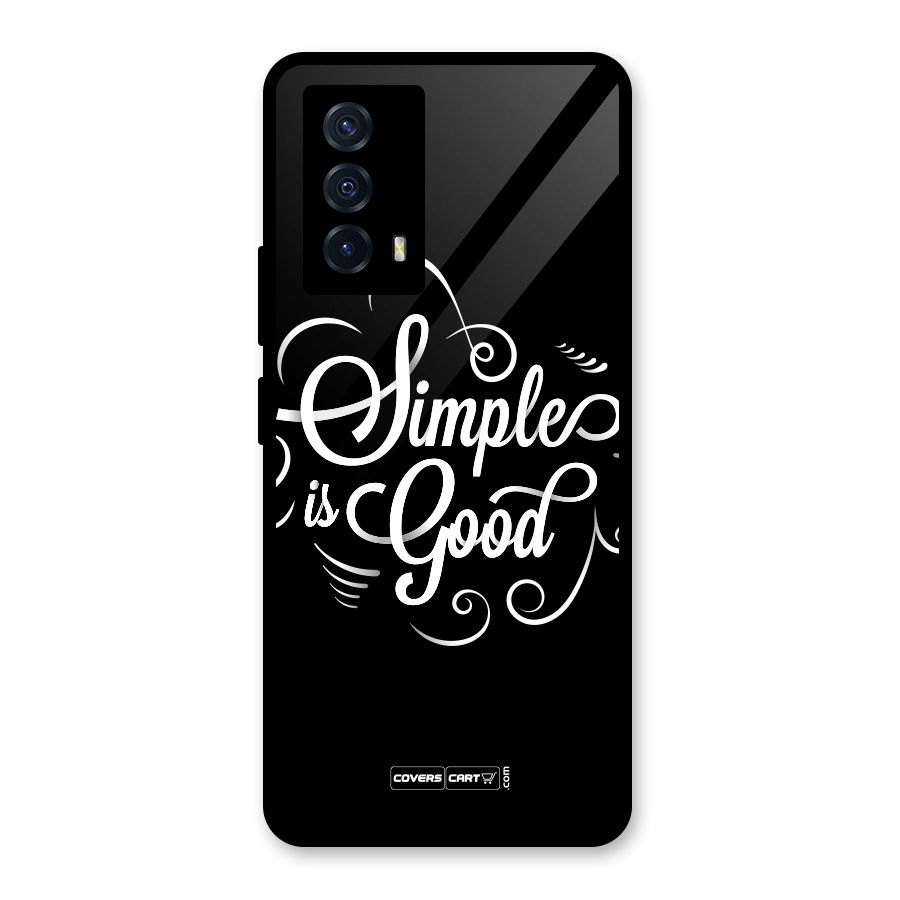 Simple is Good Glass Back Case for Vivo iQOO Z5