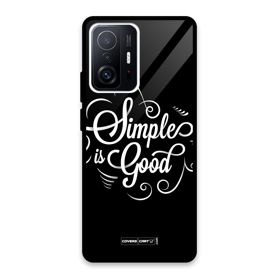 Simple is Good Glass Back Case for Xiaomi 11T Pro