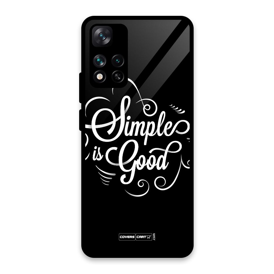Simple is Good Glass Back Case for Xiaomi 11i HyperCharge 5G