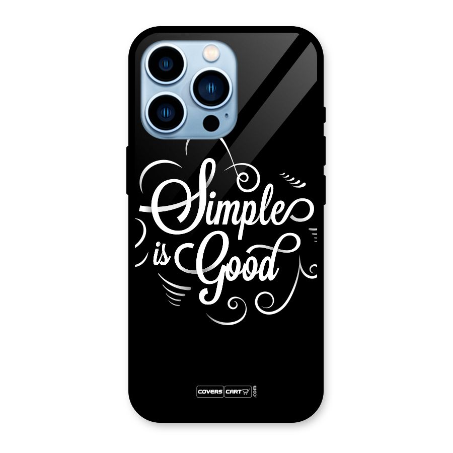 Simple is Good Glass Back Case for iPhone 13 Pro