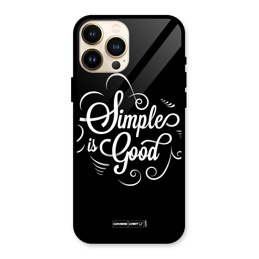 Simple is Good Glass Back Case for iPhone 13 Pro Max