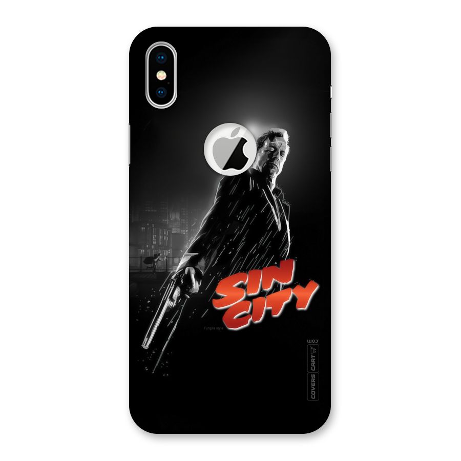 Sin City Back Case for iPhone X Logo Cut