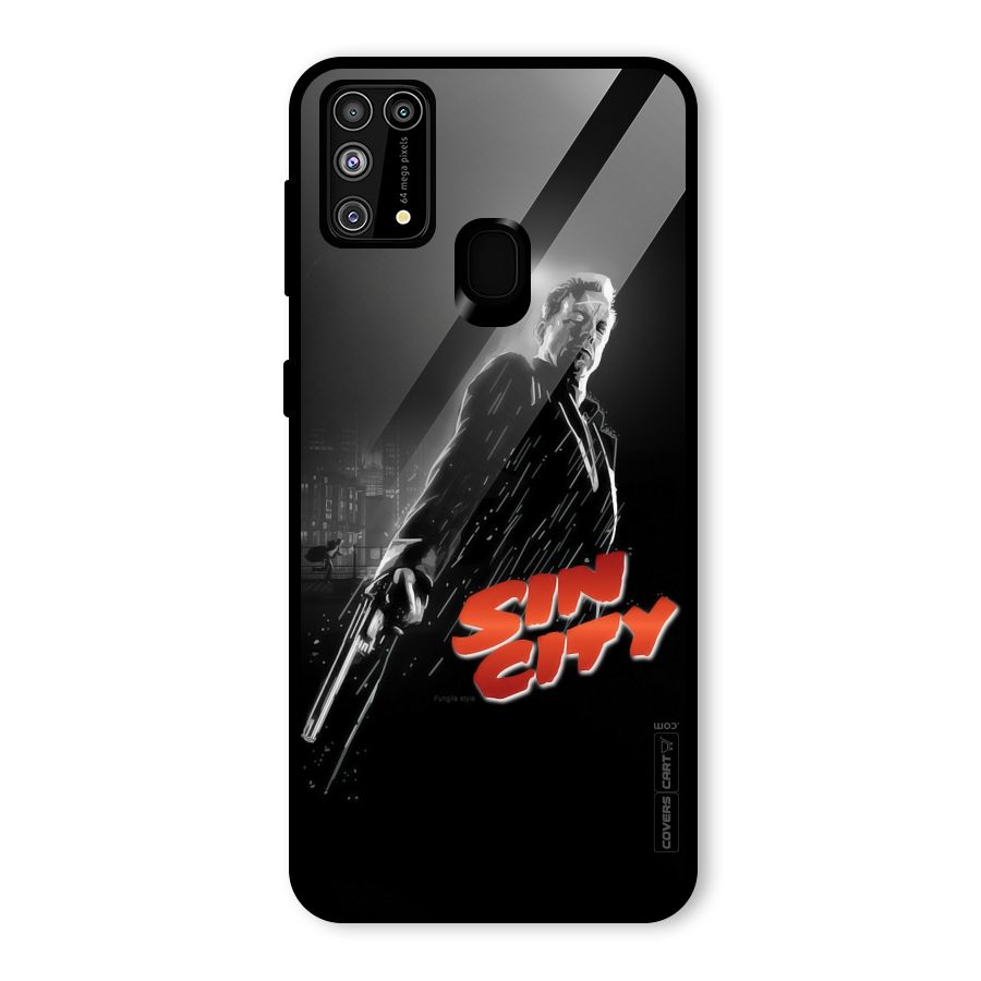 Sin City Glass Back Case for Galaxy F41