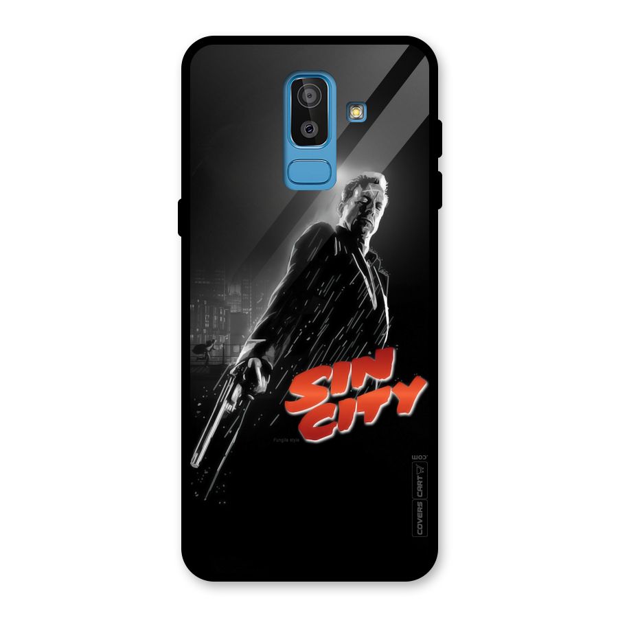 Sin City Glass Back Case for Galaxy J8