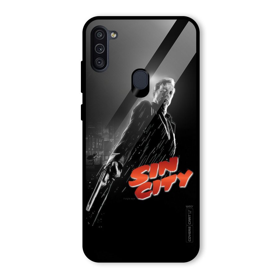 Sin City Glass Back Case for Galaxy M11