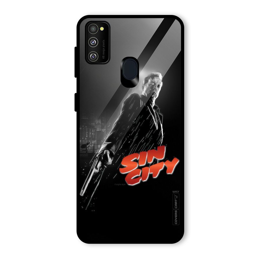 Sin City Glass Back Case for Galaxy M30s