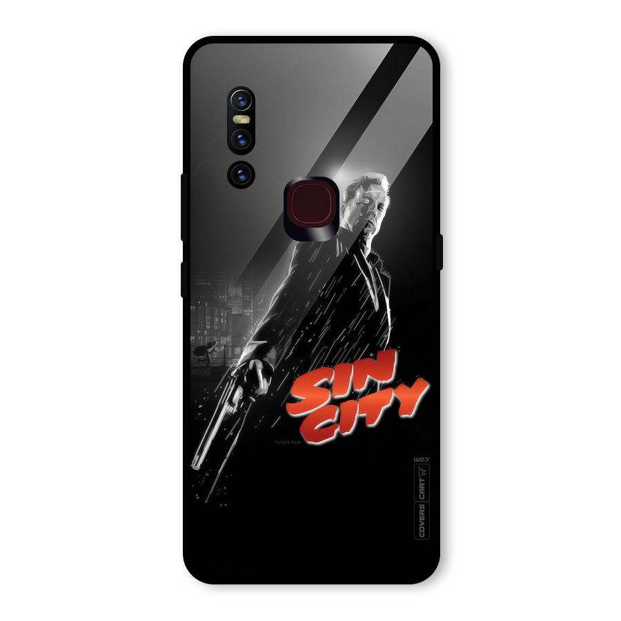 Sin City Glass Back Case for Vivo V15