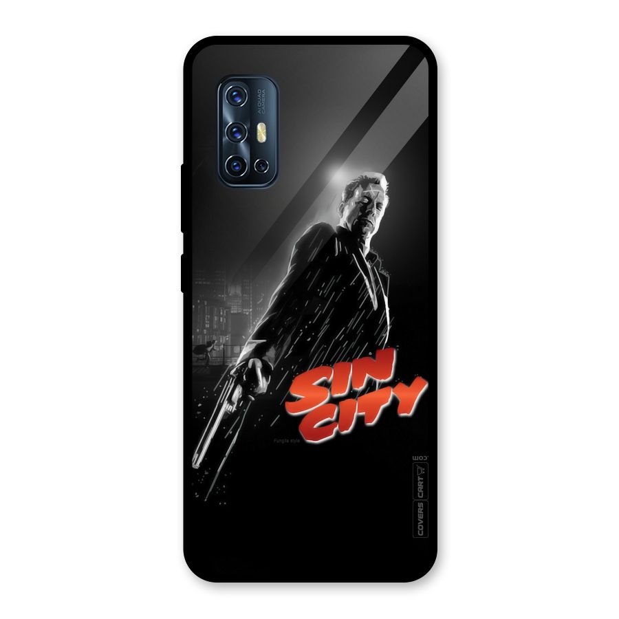 Sin City Glass Back Case for Vivo V17