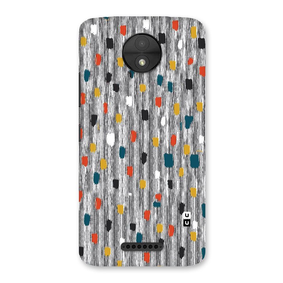 Single Paint Pattern Back Case for Moto C