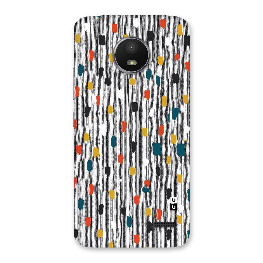 Single Paint Pattern Back Case for Moto E4