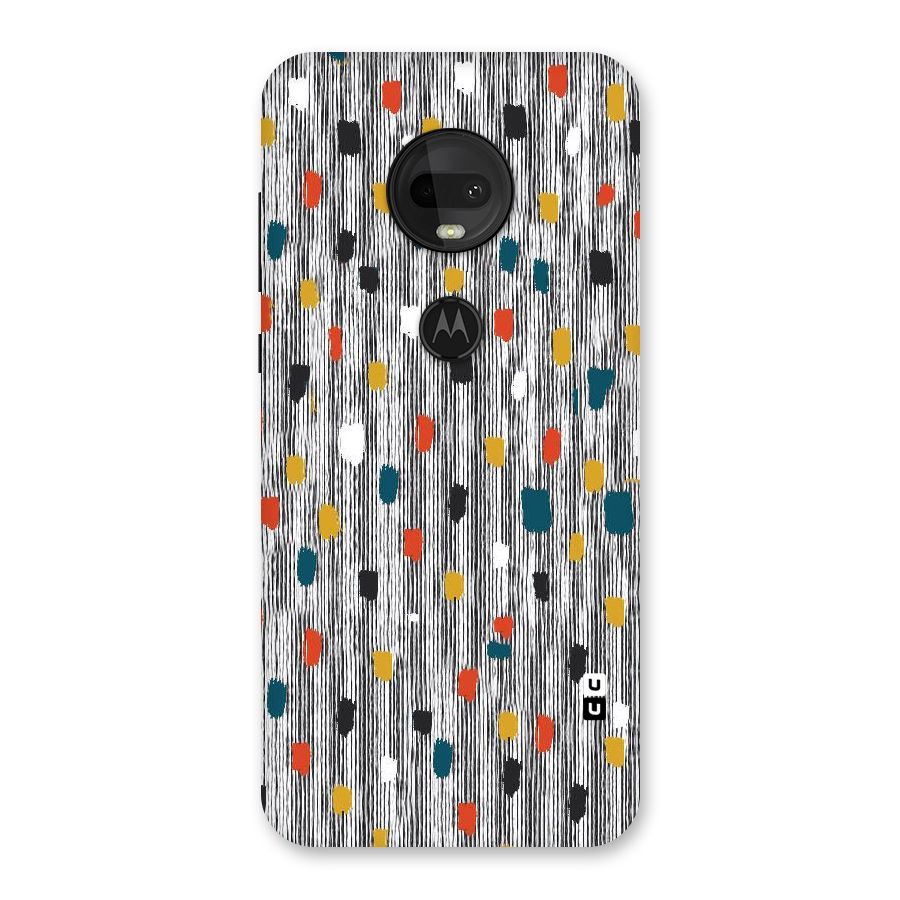 Single Paint Pattern Back Case for Moto G7