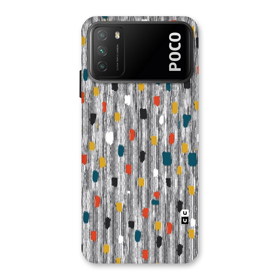 Single Paint Pattern Back Case for Poco M3