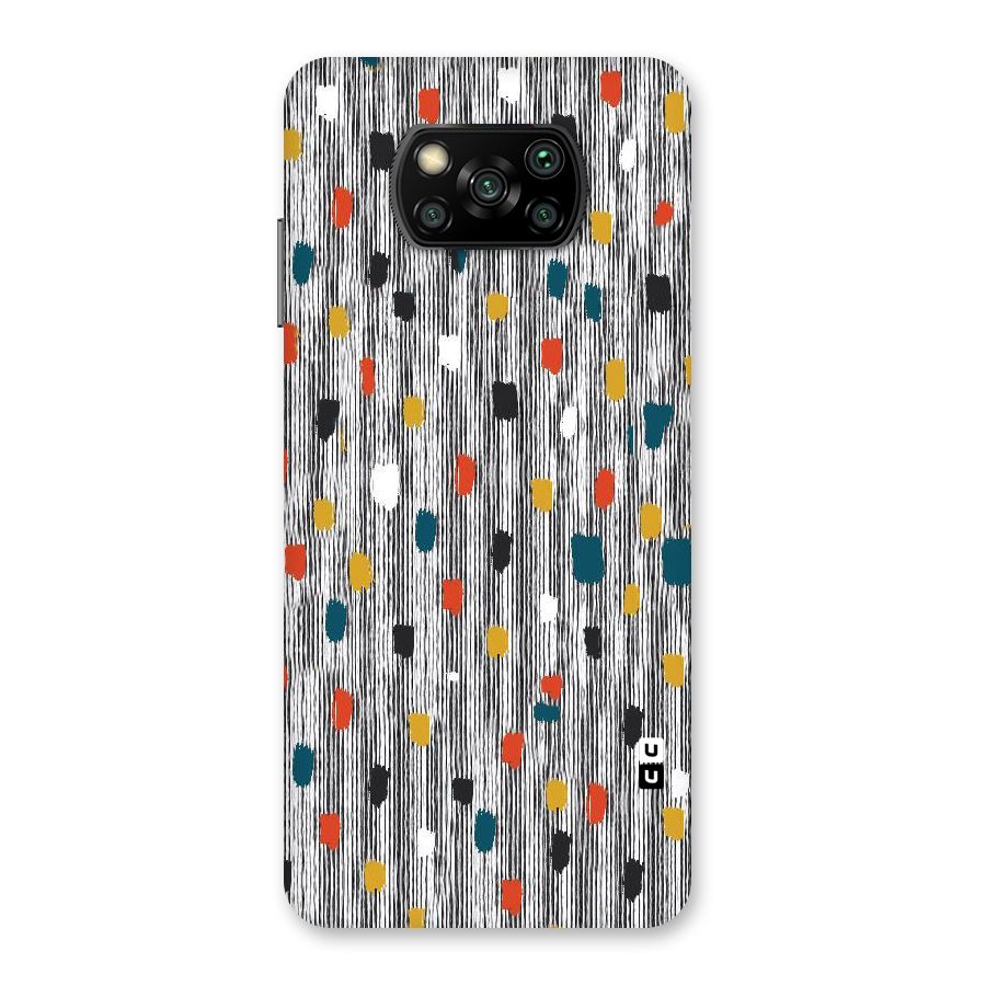 Single Paint Pattern Back Case for Poco X3