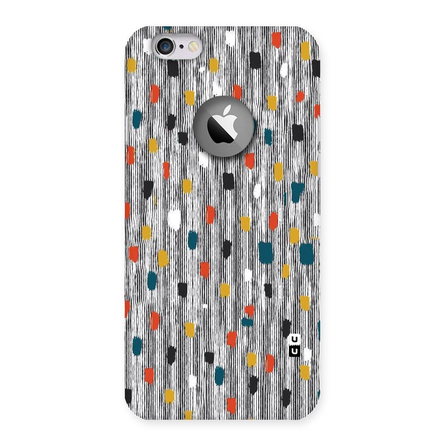 Single Paint Pattern Back Case for iPhone 6 Logo Cut