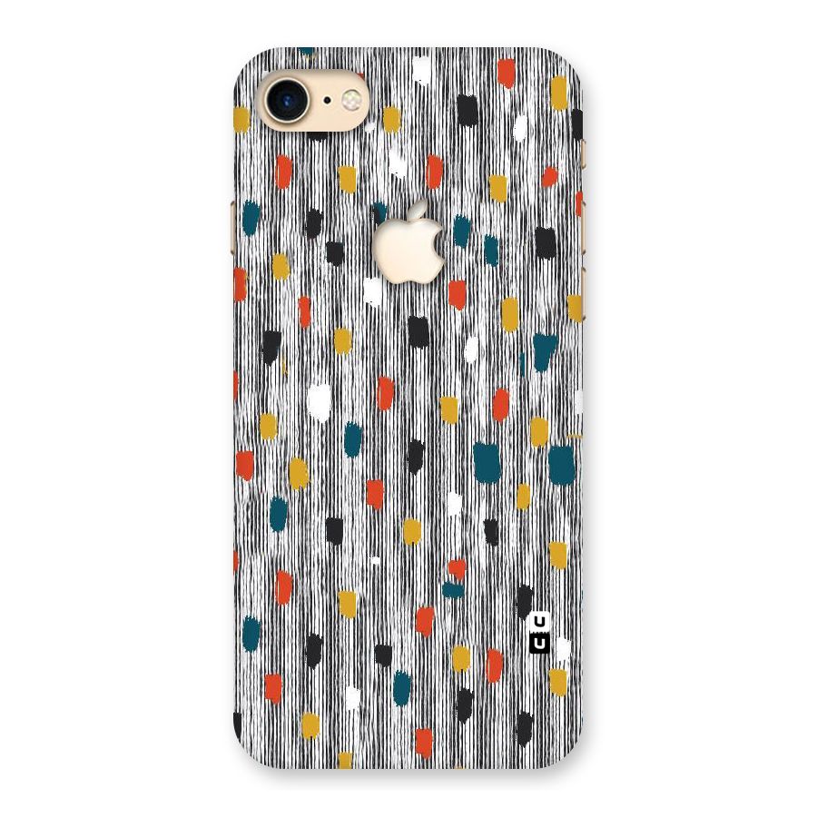 Single Paint Pattern Back Case for iPhone 7 Apple Cut