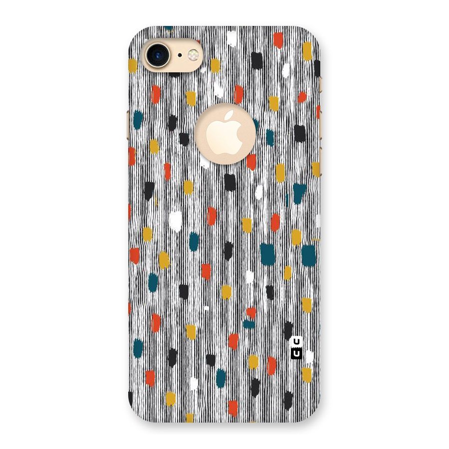 Single Paint Pattern Back Case for iPhone 7 Logo Cut