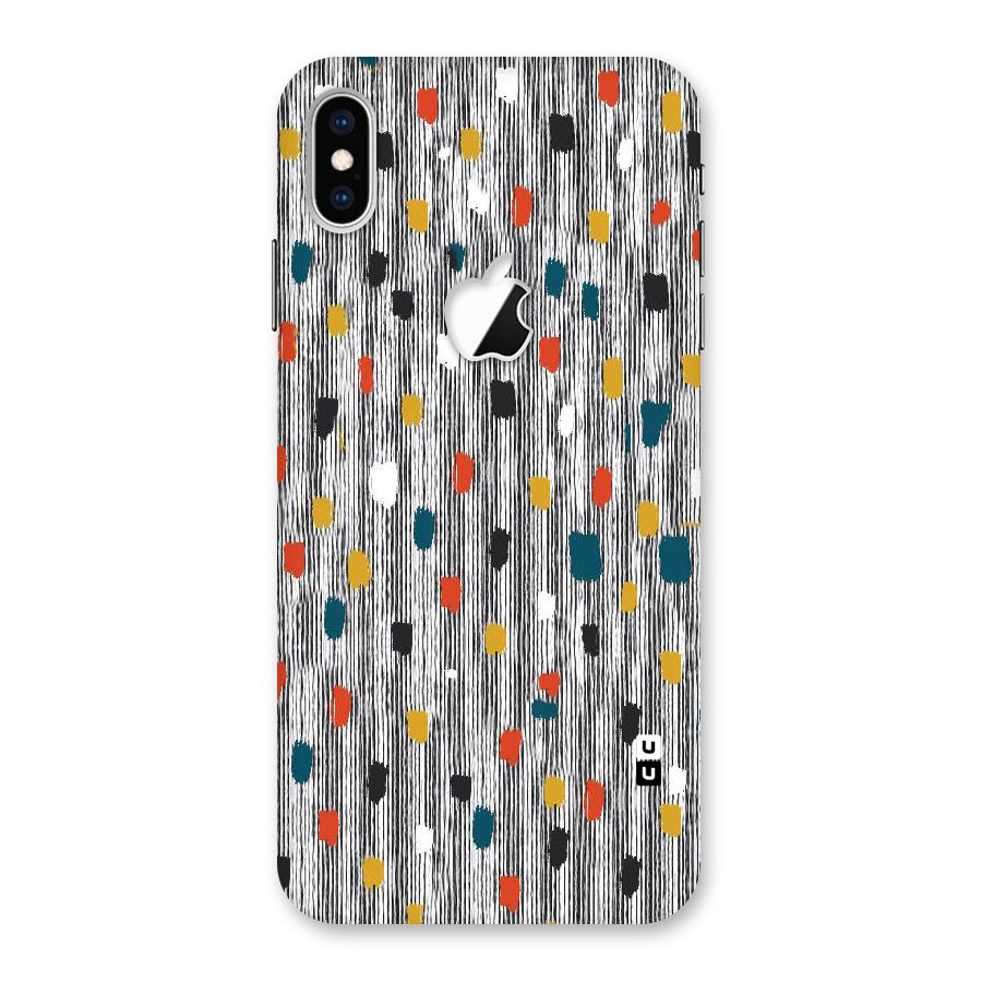 Single Paint Pattern Back Case for iPhone XS Max Apple Cut