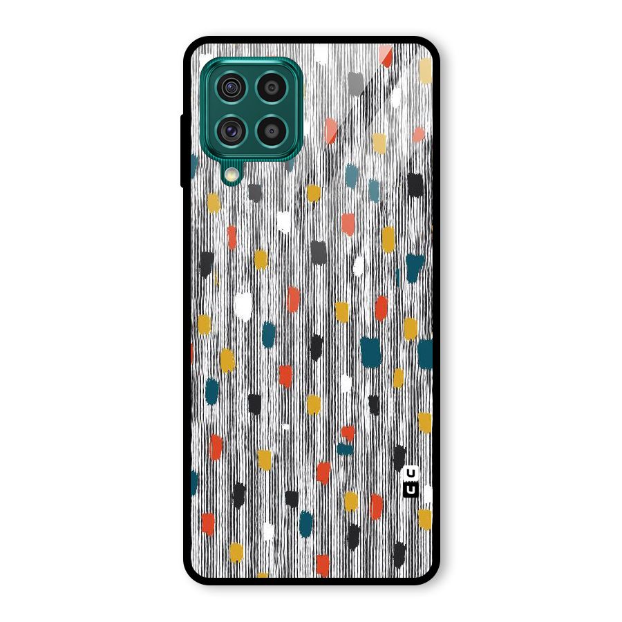 Single Paint Pattern Glass Back Case for Galaxy F62
