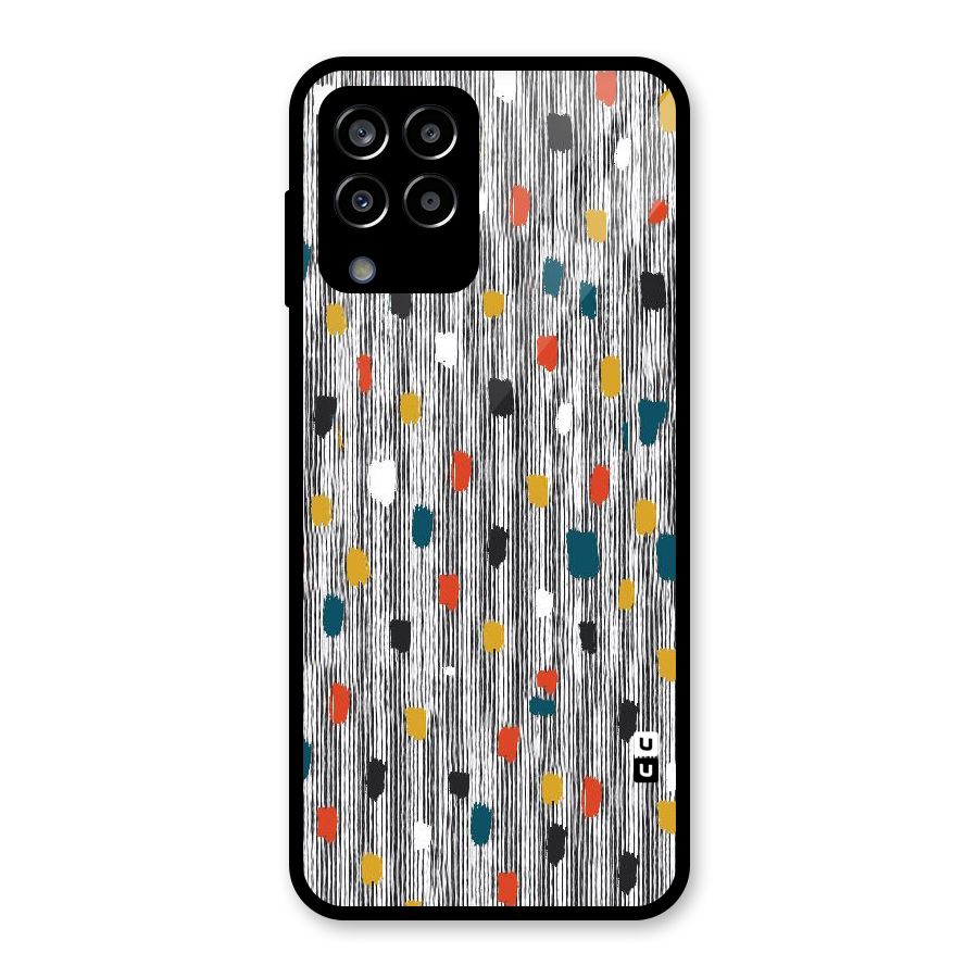 Single Paint Pattern Glass Back Case for Galaxy M33