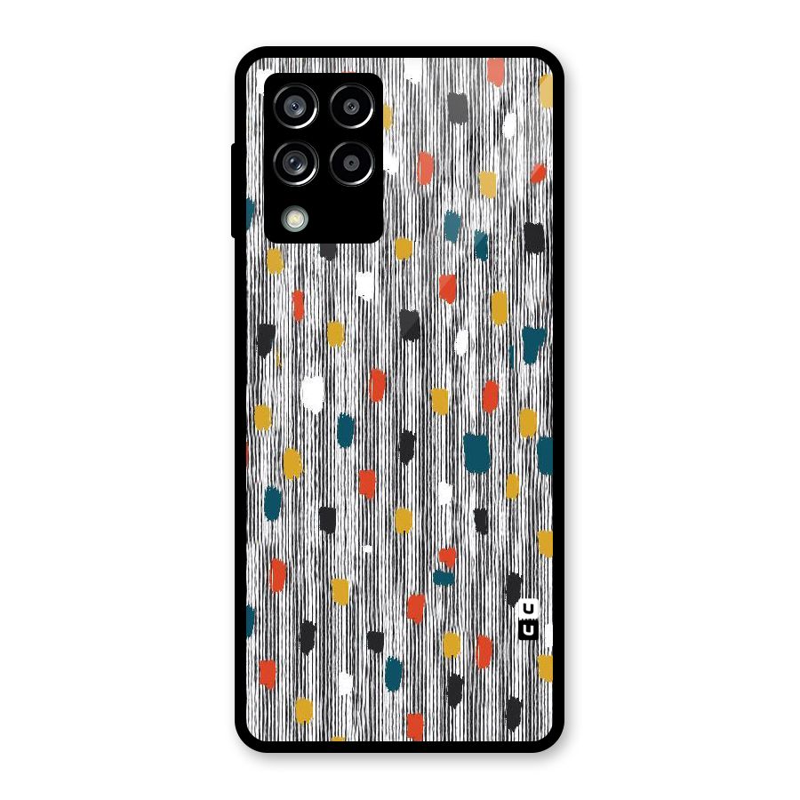 Single Paint Pattern Glass Back Case for Galaxy M53 5G