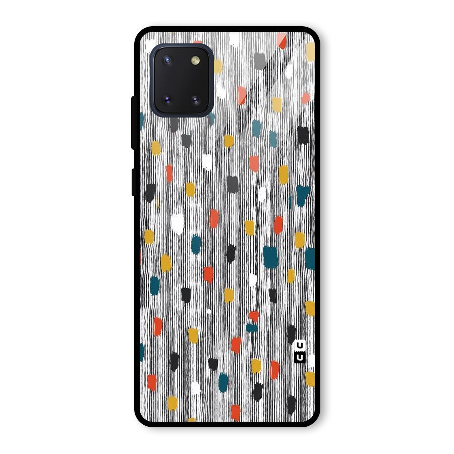 Single Paint Pattern Glass Back Case for Galaxy Note 10 Lite