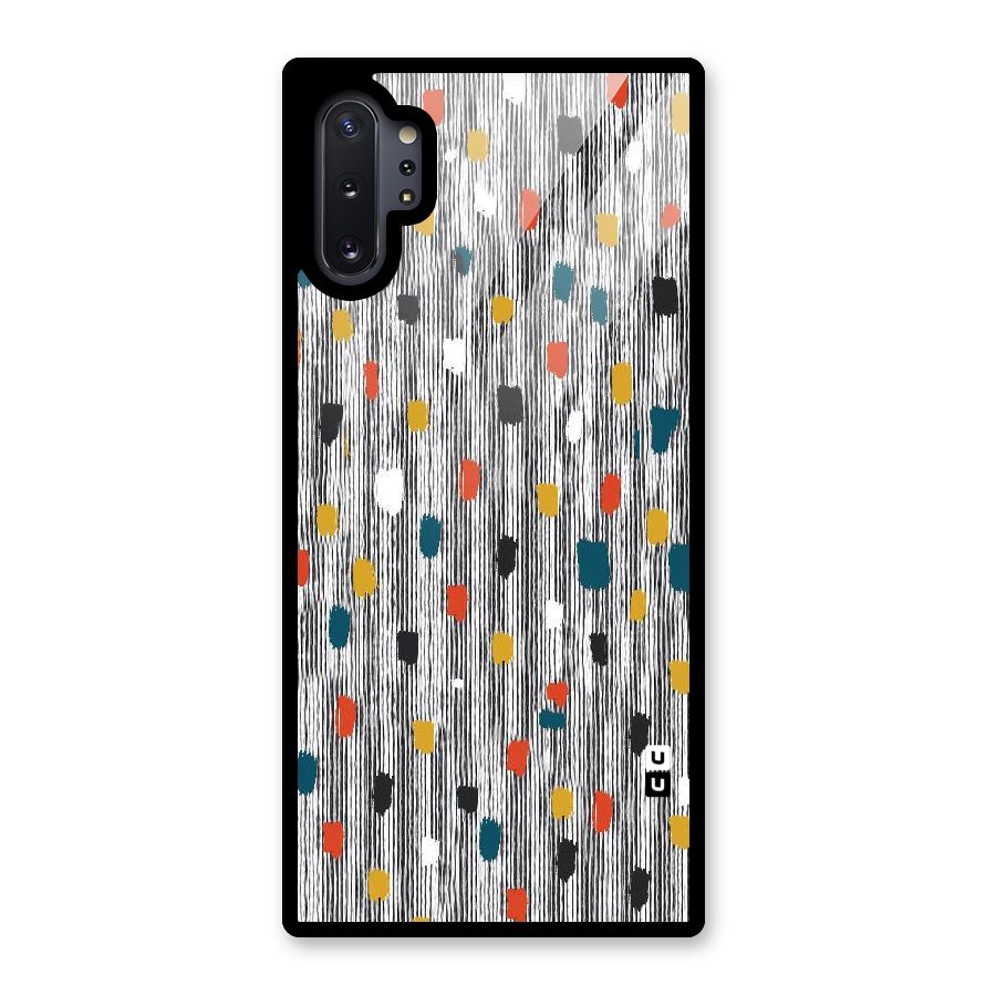 Single Paint Pattern Glass Back Case for Galaxy Note 10 Plus