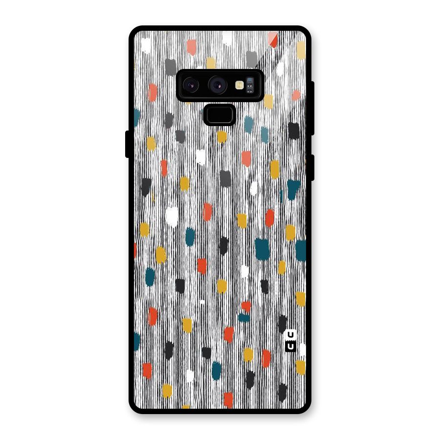 Single Paint Pattern Glass Back Case for Galaxy Note 9