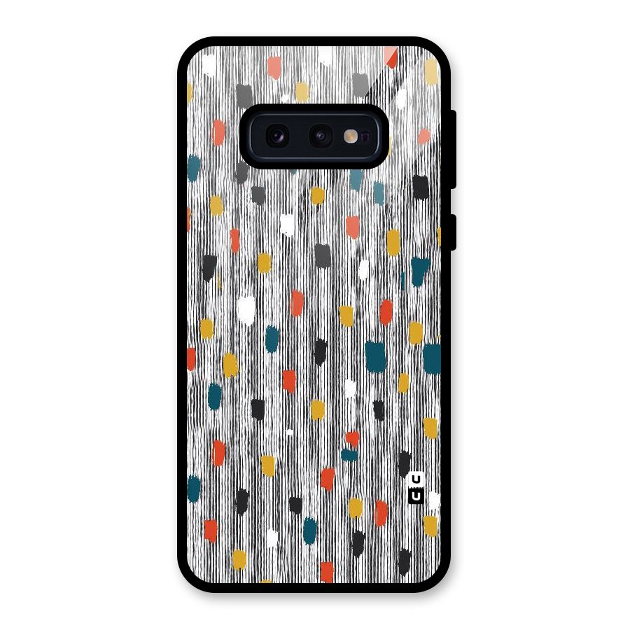 Single Paint Pattern Glass Back Case for Galaxy S10e