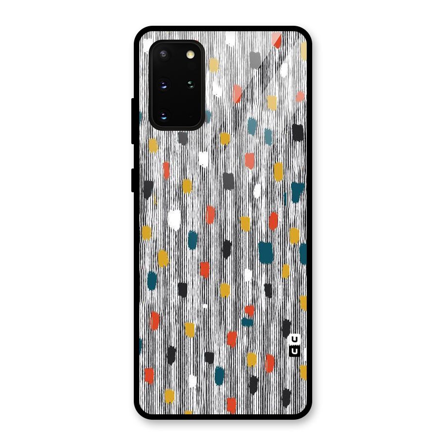Single Paint Pattern Glass Back Case for Galaxy S20 Plus