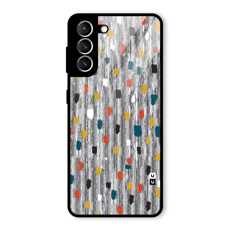 Single Paint Pattern Glass Back Case for Galaxy S21 5G