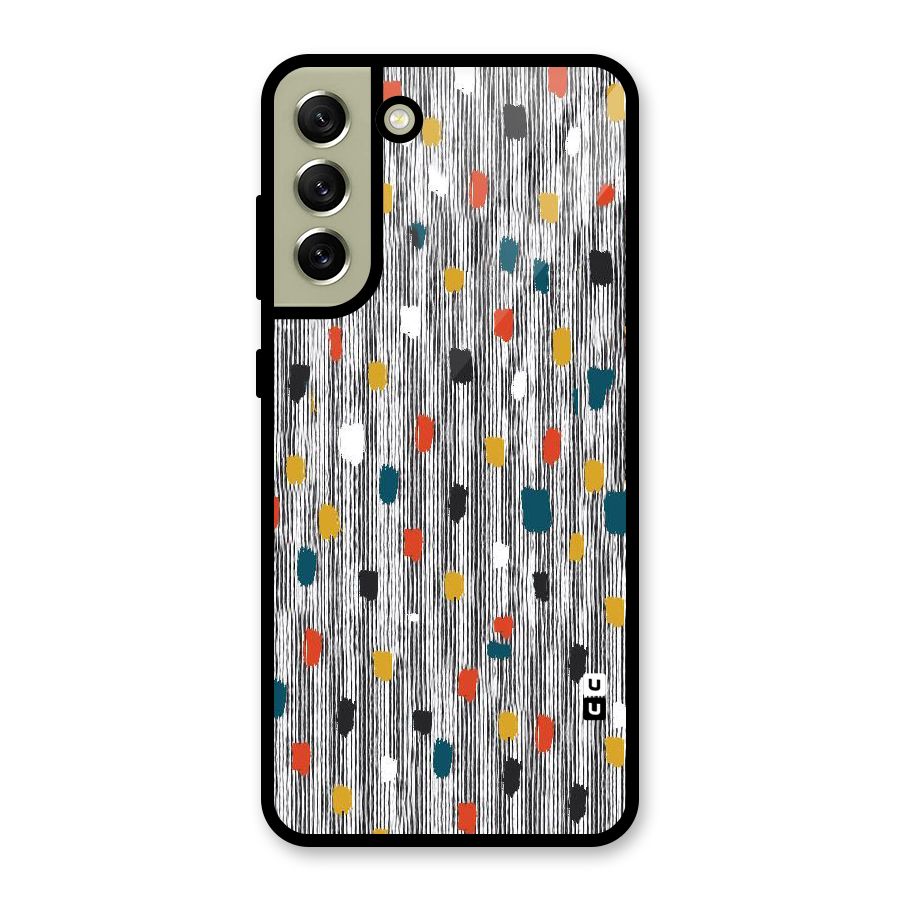 Single Paint Pattern Glass Back Case for Galaxy S21 FE 5G