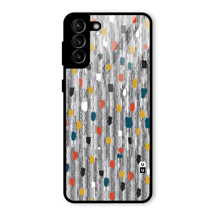 Single Paint Pattern Glass Back Case for Galaxy S21 Plus
