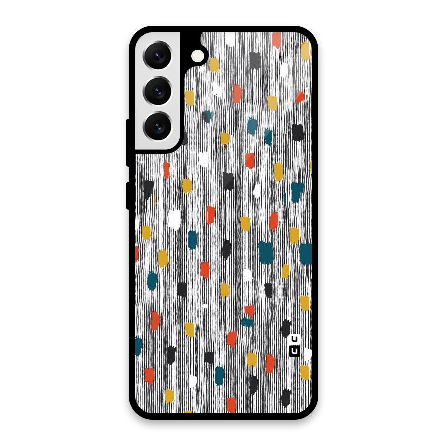 Single Paint Pattern Glass Back Case for Galaxy S22 Plus 5G