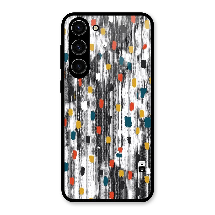 Single Paint Pattern Glass Back Case for Galaxy S23 Plus
