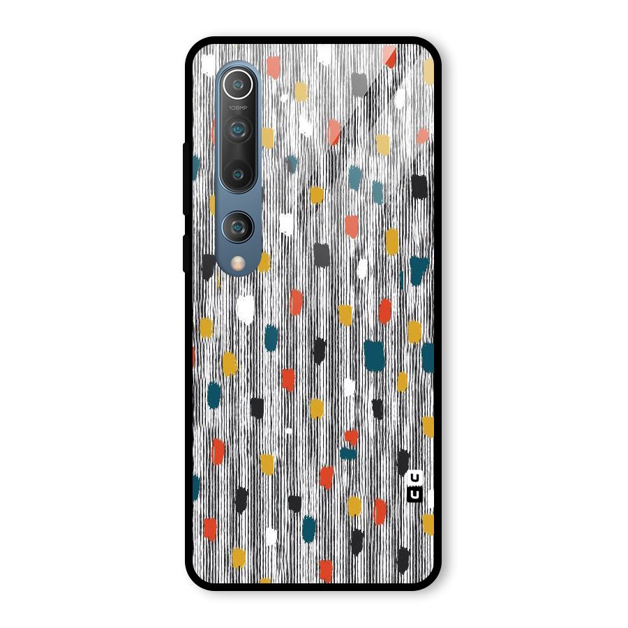 Single Paint Pattern Glass Back Case for Mi 10