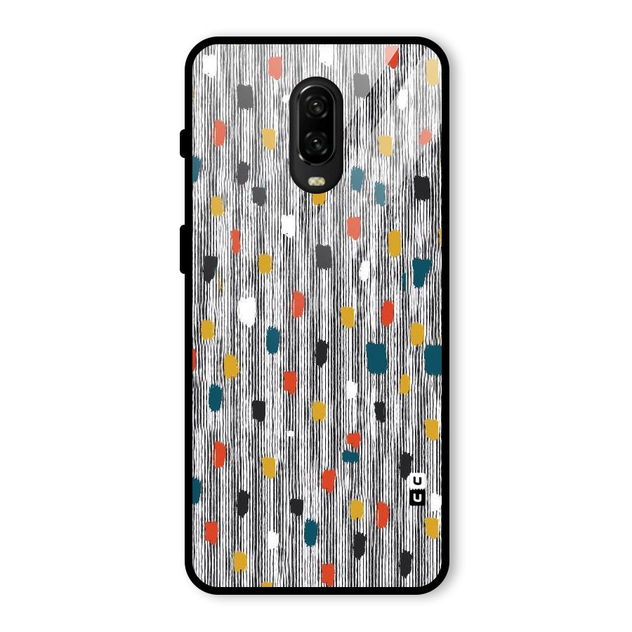 Single Paint Pattern Glass Back Case for OnePlus 6T