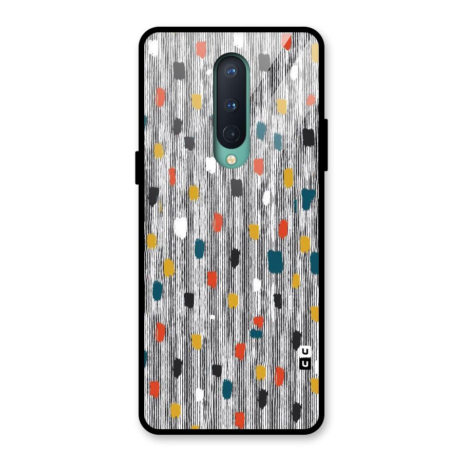 Single Paint Pattern Glass Back Case for OnePlus 8