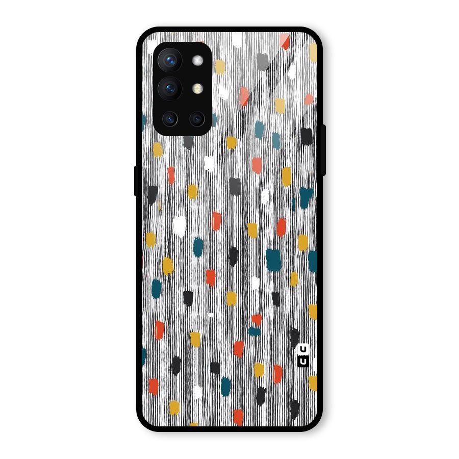 Single Paint Pattern Glass Back Case for OnePlus 9R