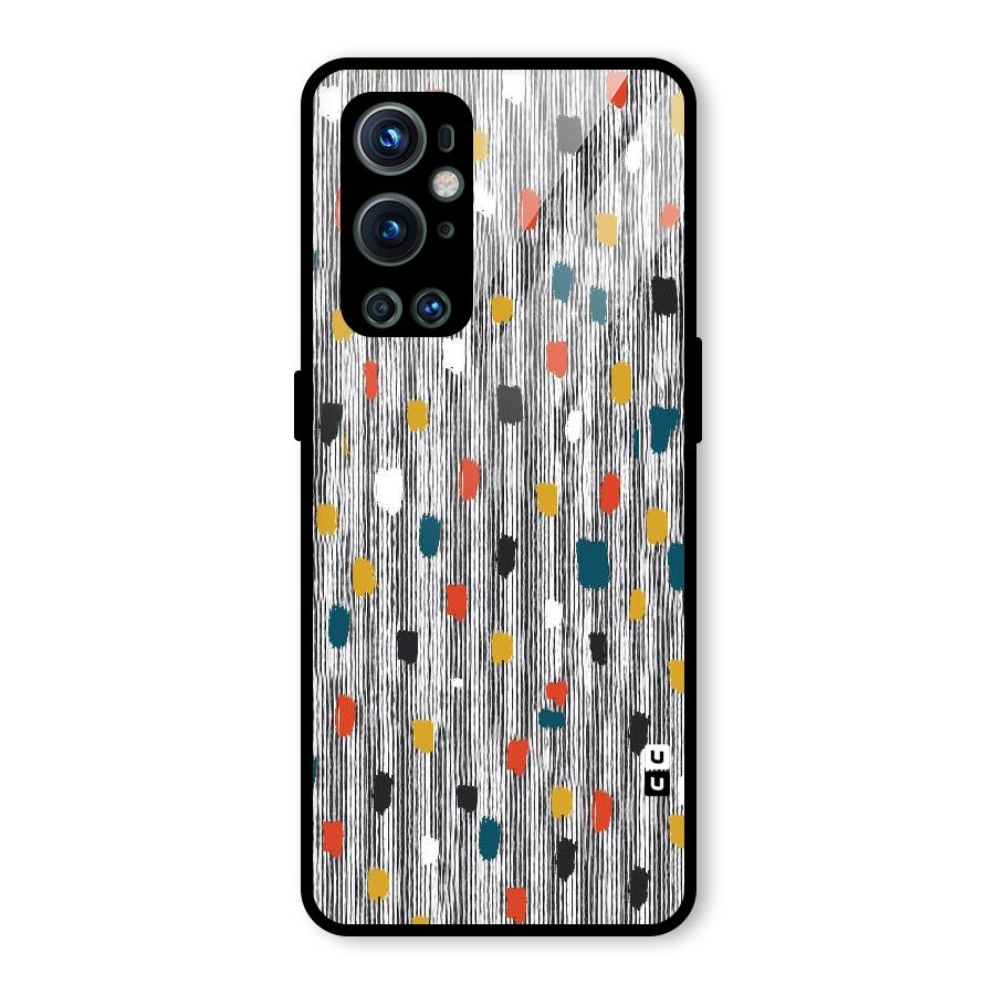 Single Paint Pattern Glass Back Case for OnePlus 9 Pro