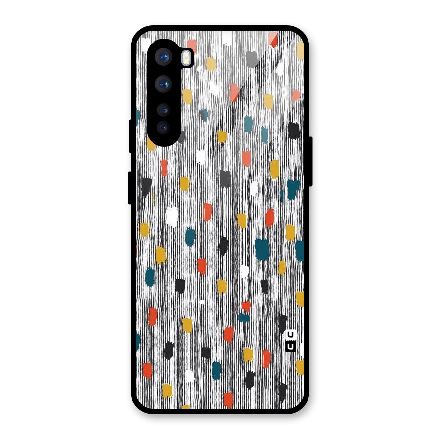 Single Paint Pattern Glass Back Case for OnePlus Nord