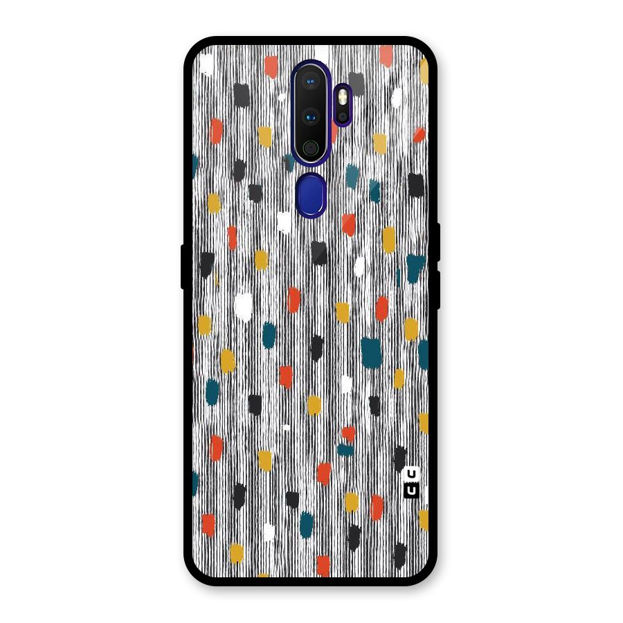 Single Paint Pattern Glass Back Case for Oppo A9 (2020)