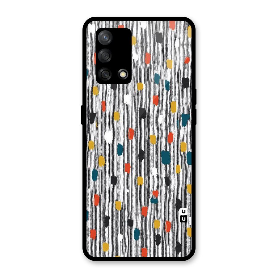 Single Paint Pattern Glass Back Case for Oppo F19