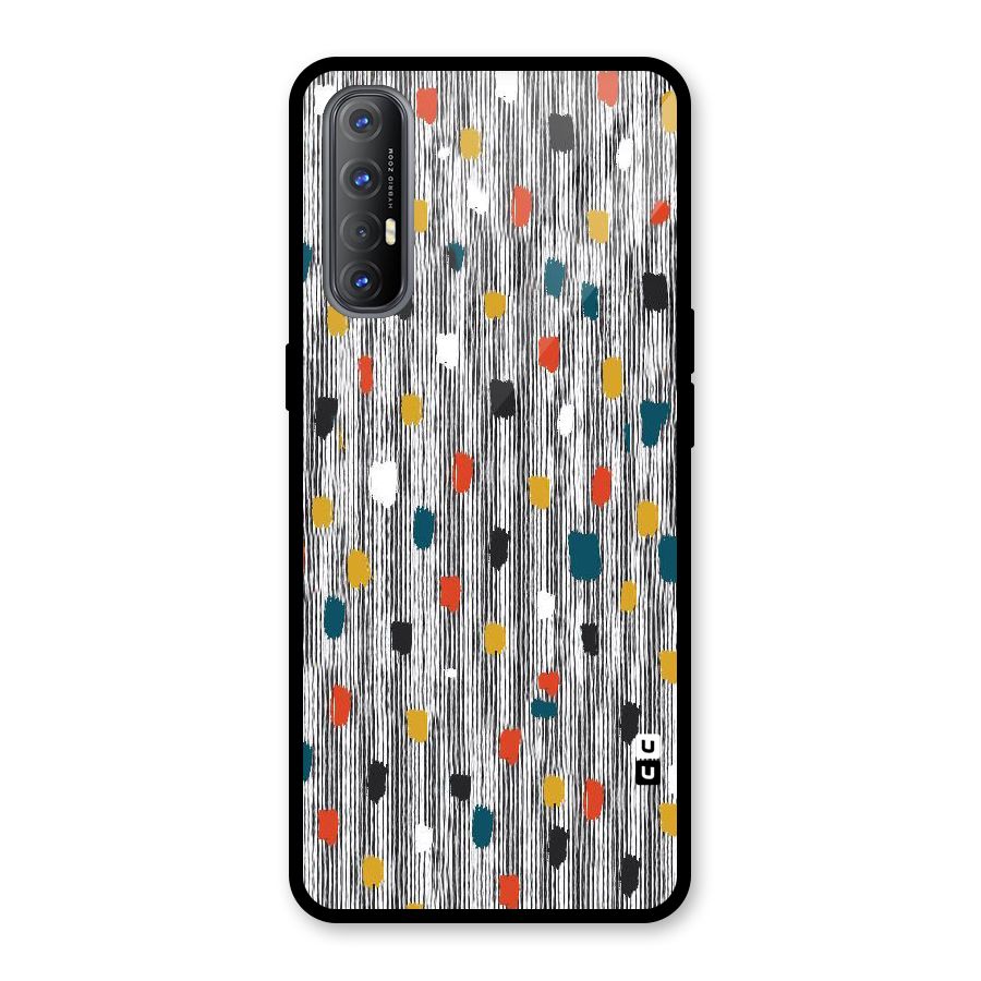 Single Paint Pattern Glass Back Case for Oppo Reno3 Pro